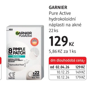 GARNIER Pure Active hydrokoloidní náplasti na akné
