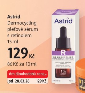 Astrid Dermocycling pleťové sérum s retinolem 15 ml