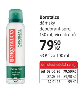 Borotalco dámský deodorant sprej
