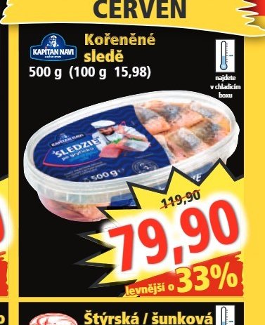 Kapitan Navi Kořeněné sledě