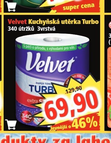 Velvet Kuchyňská utěrka Turbo