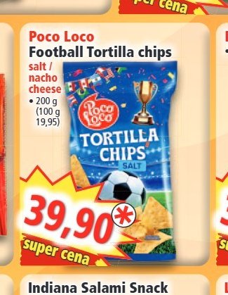 Poco Loco Football Tortilla chips