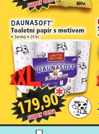 DAUNASOFT Toaletní papír s motivem