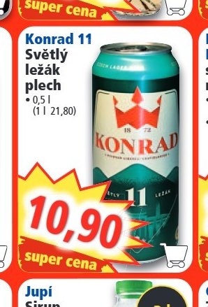 Konrad 11 Světlý ležák plech