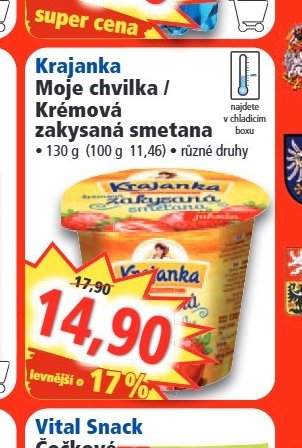 Krajanka Moje chvilka / Krémová zakysaná smetana