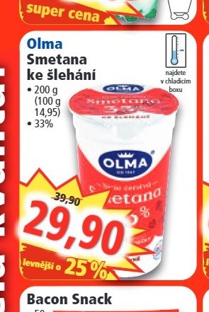Olma Smetana ke šlehání