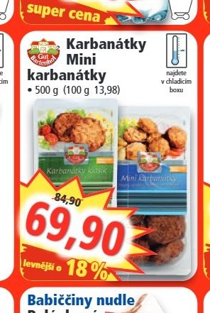 Karbanátky Mini karbanátky