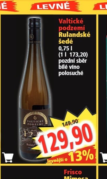 Valtické podzemí Rulandské šedé