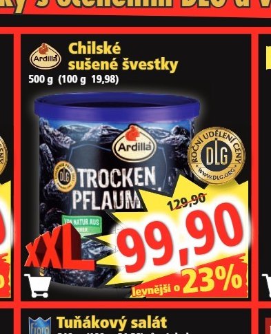 Chilské sušené švestky Ardilla