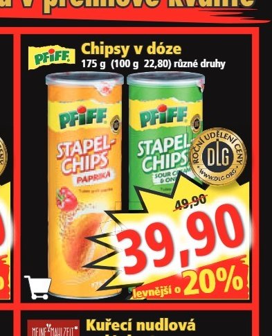 Chipsy v dóze Pfiff