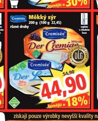 Měkký sýr Der Cremise
