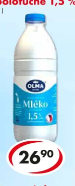 Čerstvé mléko polotučné 1,5 %