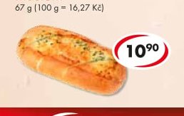 Bagetka s česnekovým máslem