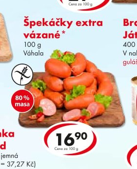 Špekáčky extra vázané