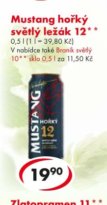 Mustang hořký světlý ležák 12