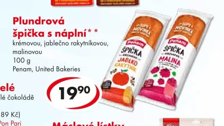 Plundrová špička s náplní