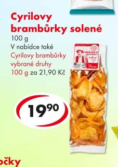 Cyrilovy brambůrky solené