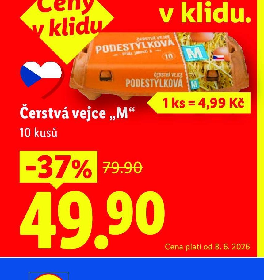 Čerstvá vejce „M“