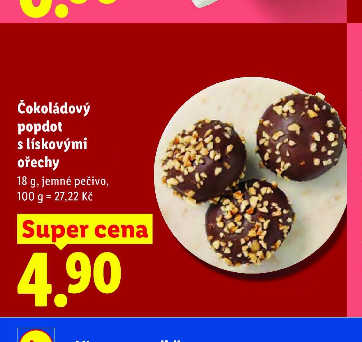 Čokoládový popdot s lískovými ořechy