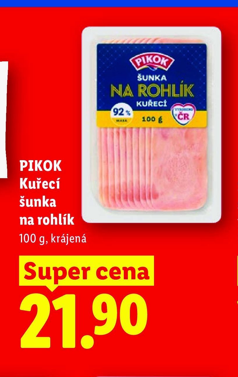 PIKOK Kuřecí šunka na rohlík