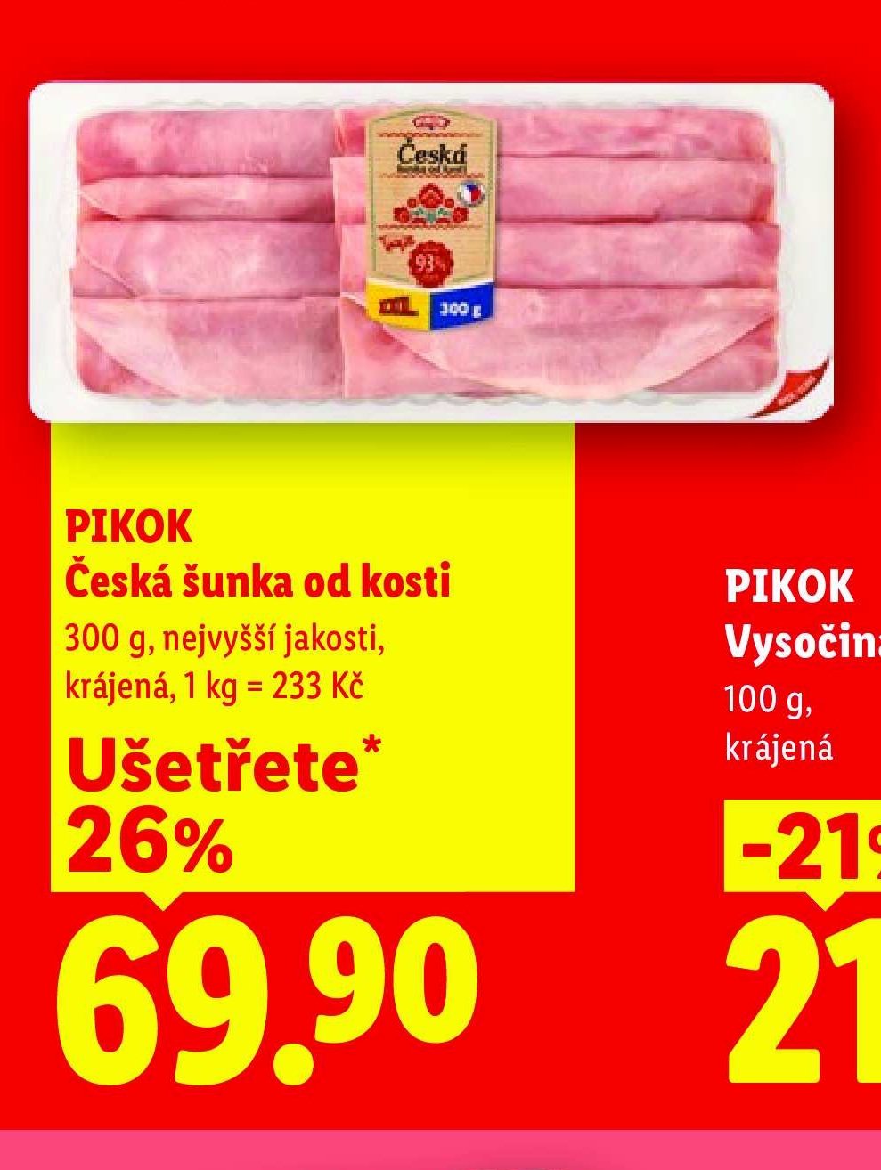 PIKOK Česká šunka od kosti