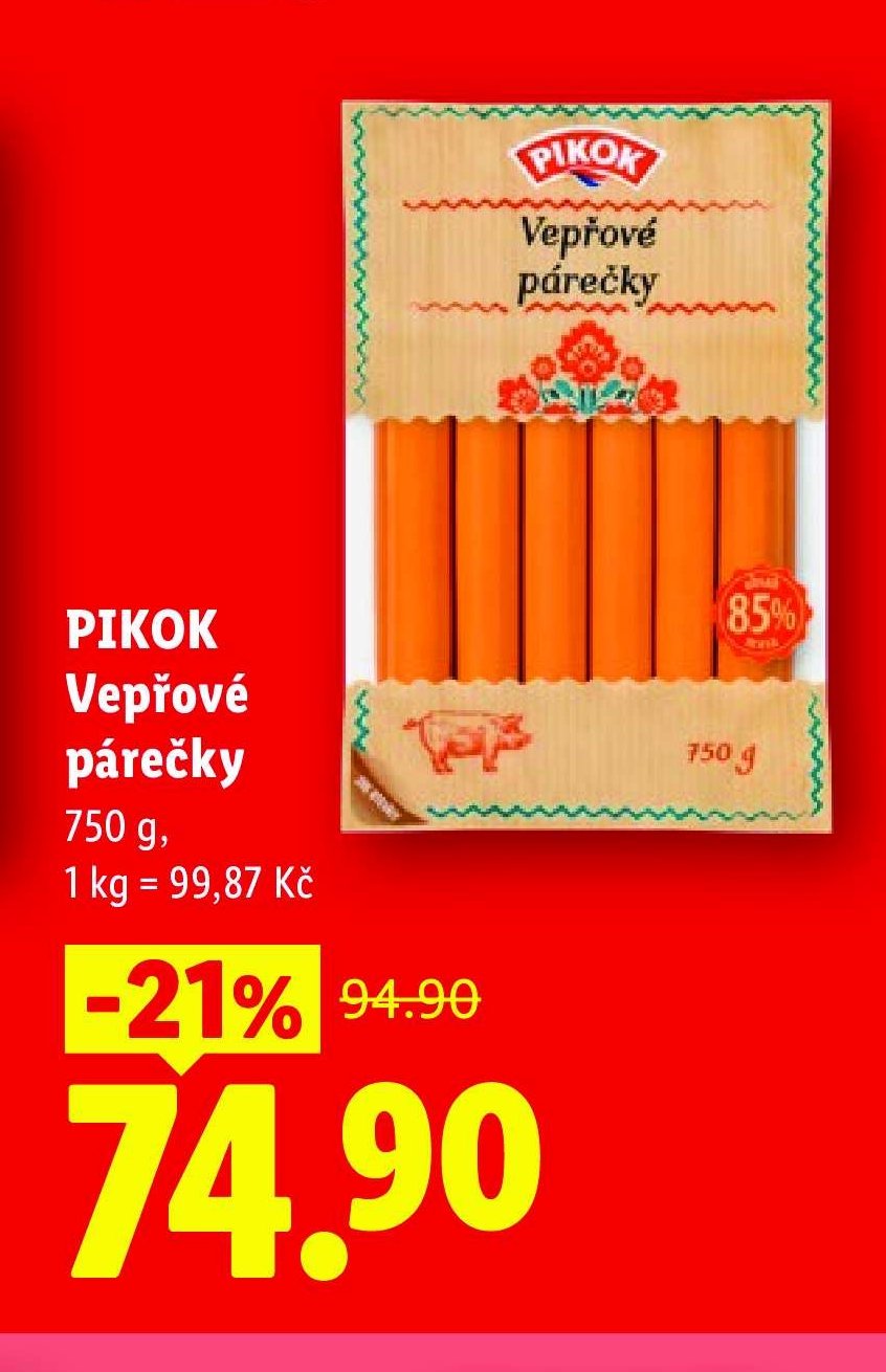 PIKOK Vepřové párečky