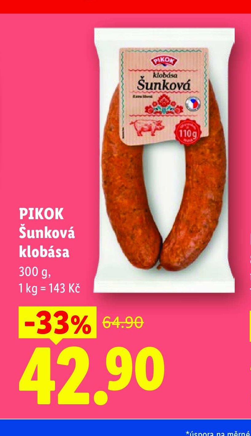 PIKOK Šunková klobása