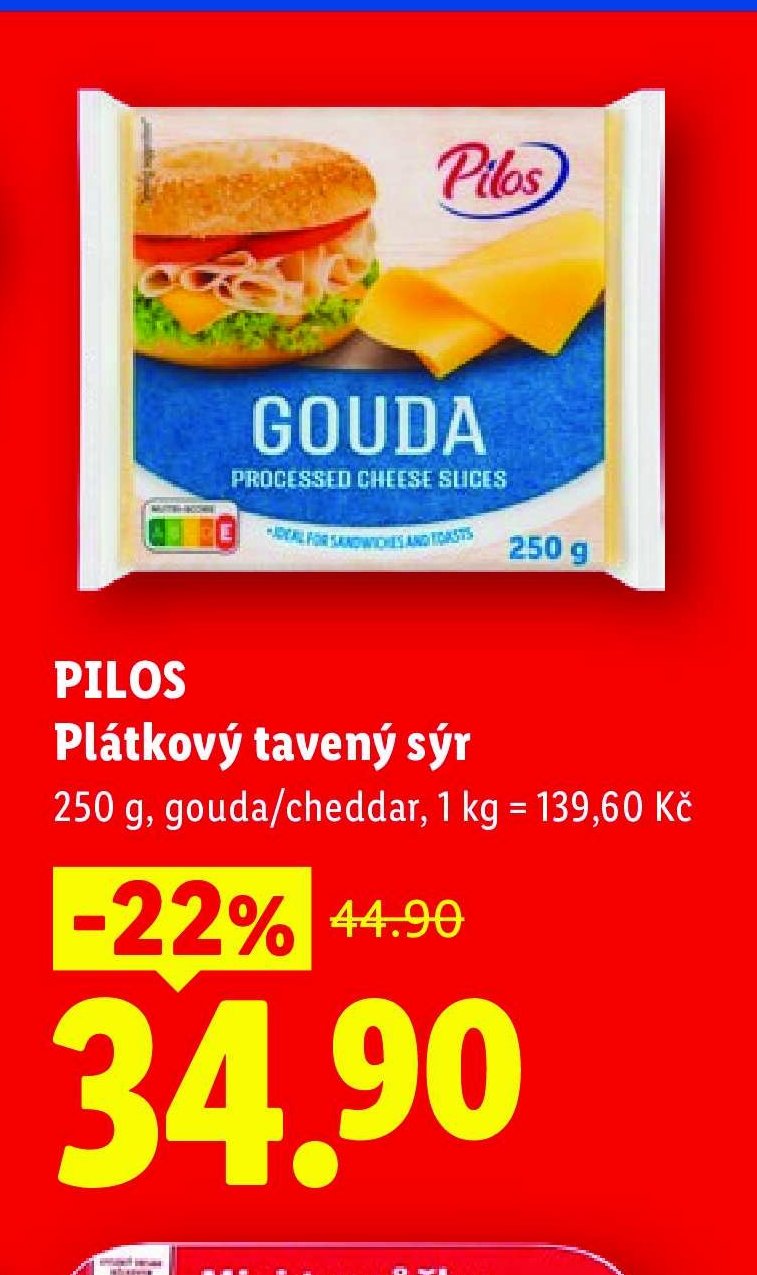 PILOS Plátkový tavený sýr