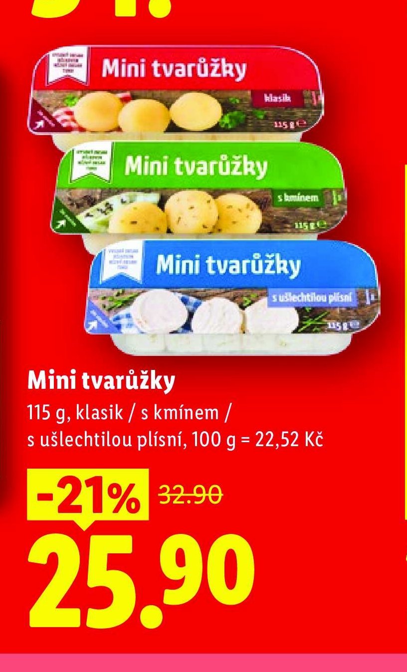 Mini tvarůžky