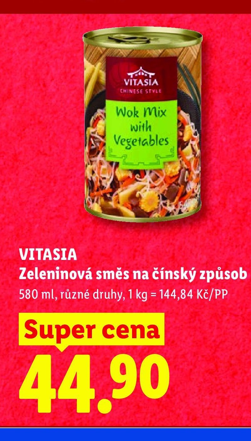 VITASIA Zeleninová směs na čínský způsob 580 ml