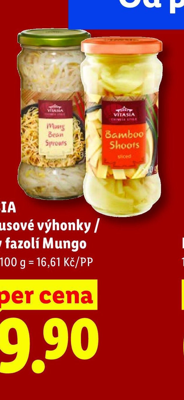 VITASIA Bambusové výhonky / Klíčky fazolí Mungo