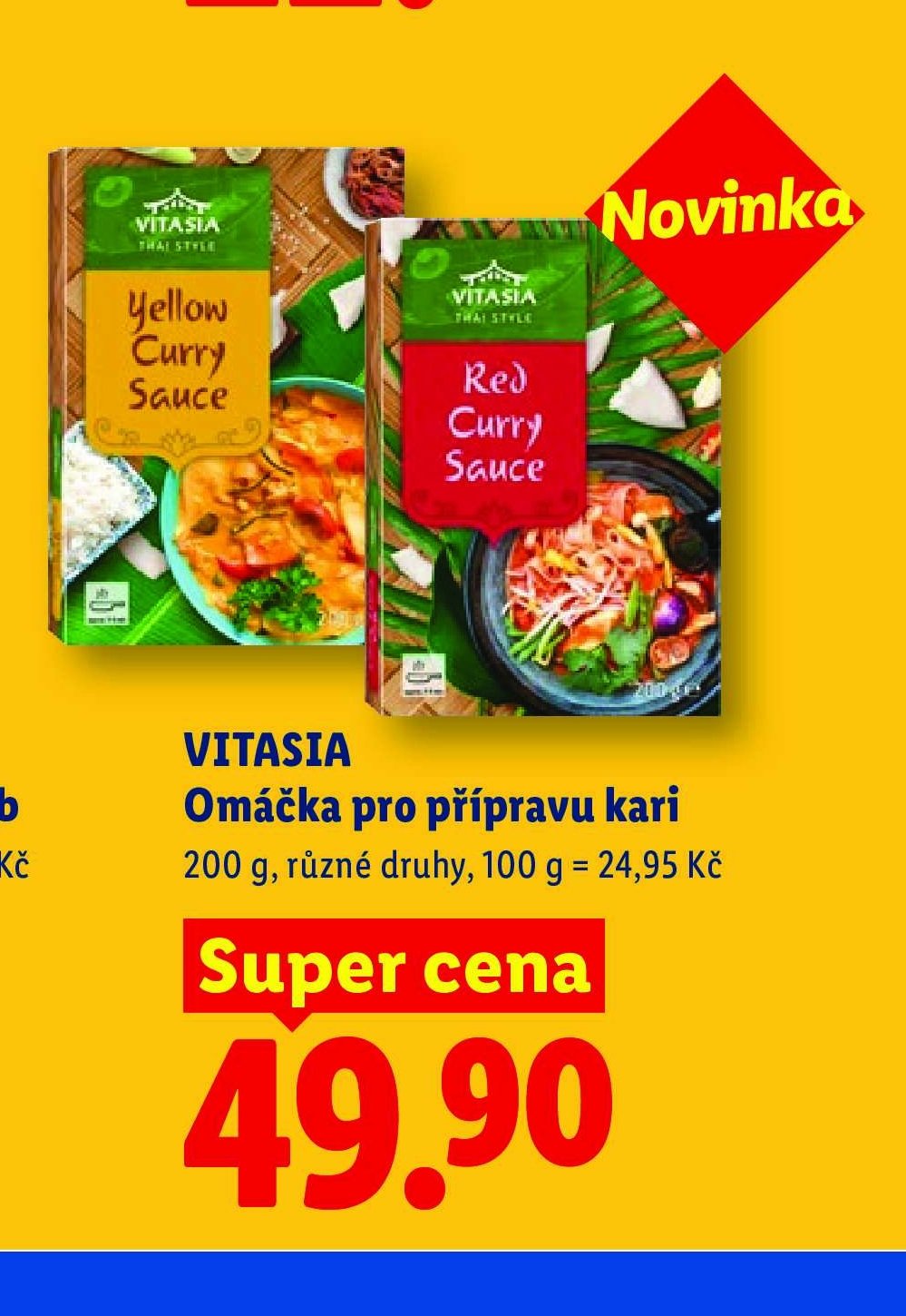 VITASIA Omáčka pro přípravu kari