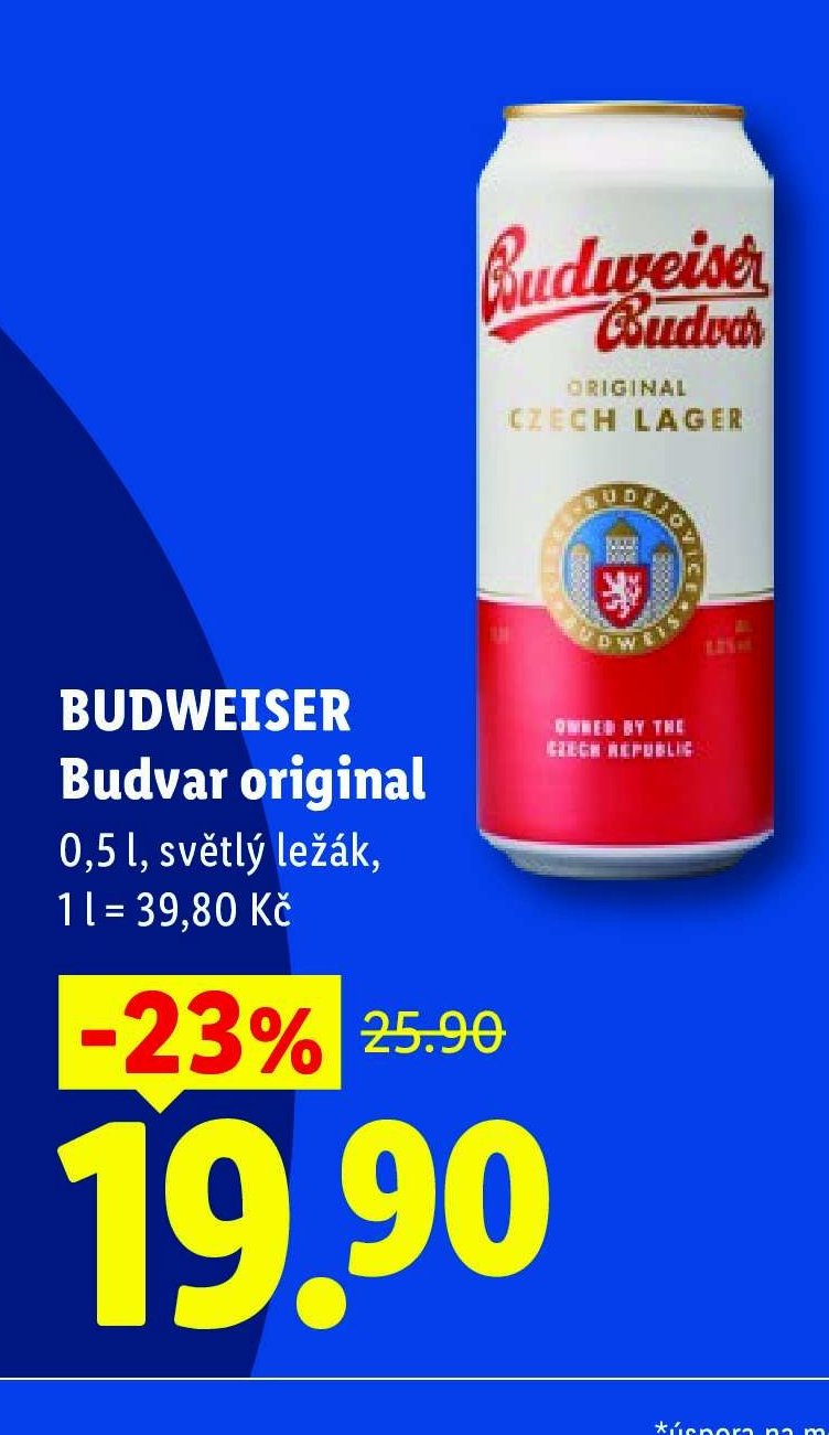 BUDWEISER Budvar original