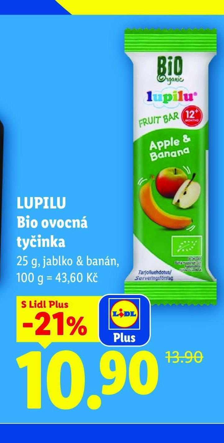 LUPILU Bio ovocná tyčinka