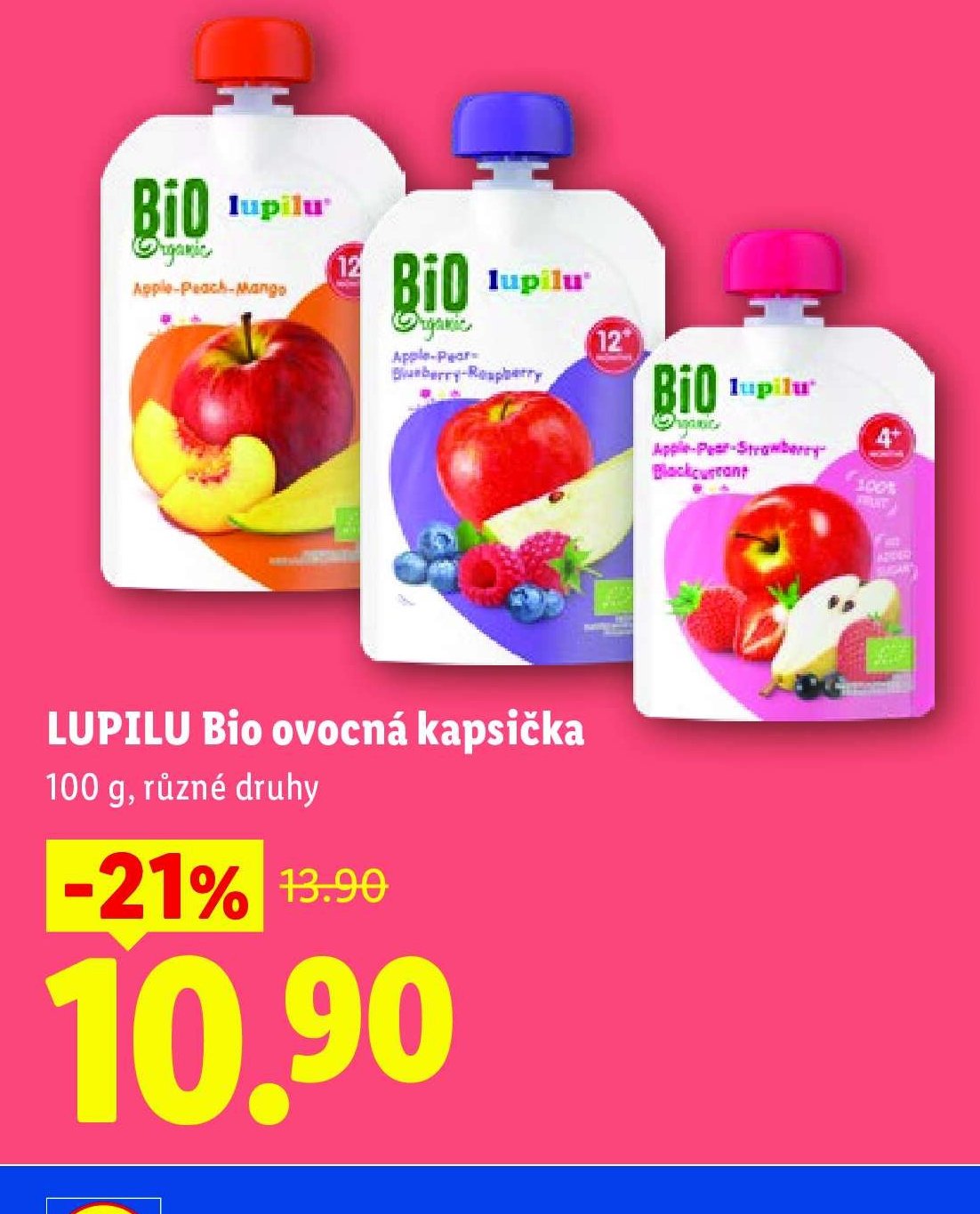 LUPILU Bio ovocná kapsička