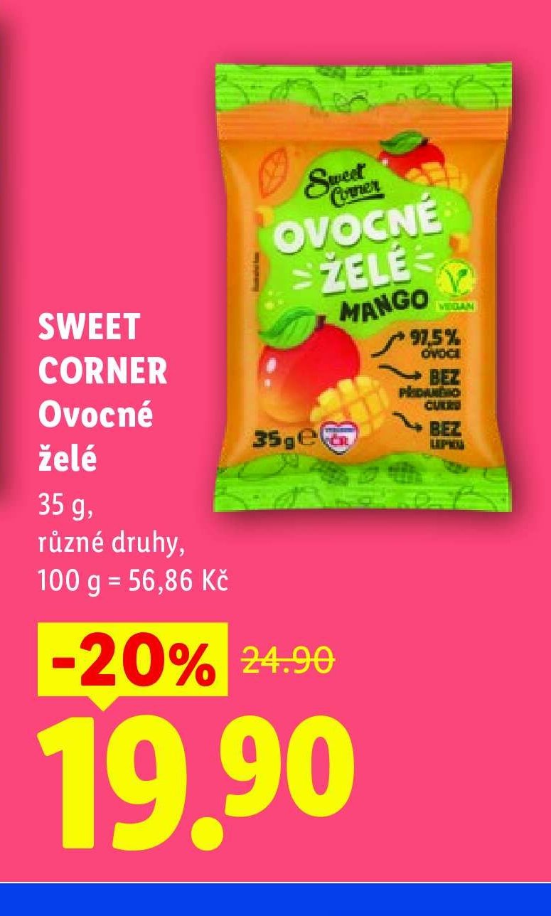 SWEET CORNER Ovocné želé
