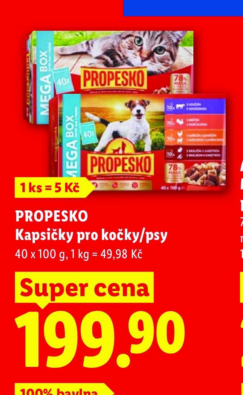 PROPESKO Kapsičky pro kočky/psy