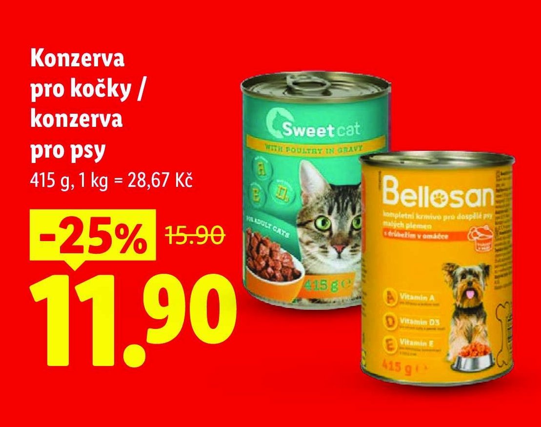 Konzerva pro kočky / konzerva pro psy