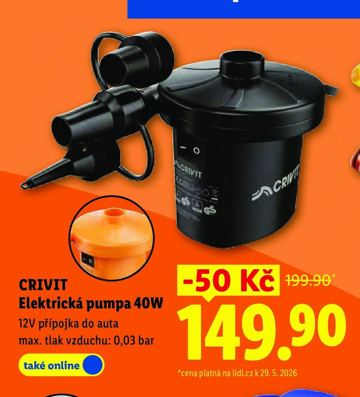 CRIVIT Elektrická pumpa 40W