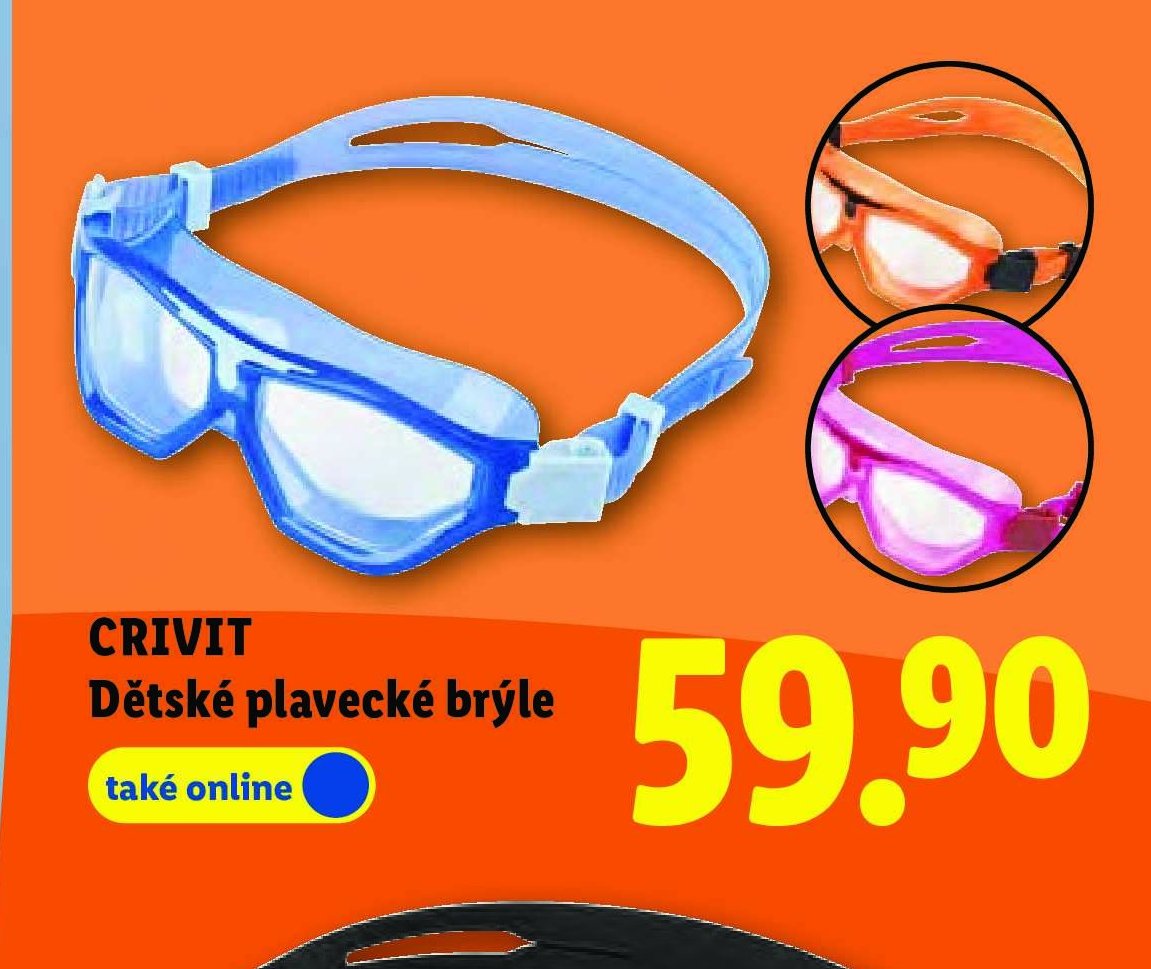 CRIVIT Dětské plavecké brýle