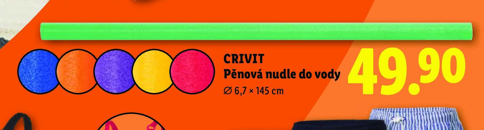 CRIVIT Pěnová nudle do vody