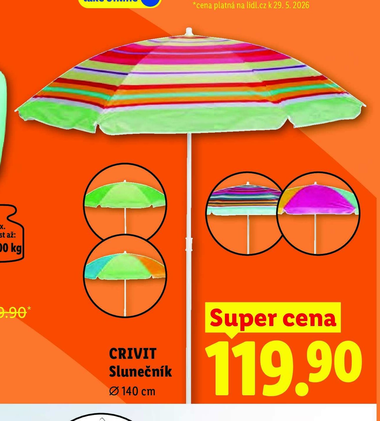 CRIVIT Slunečník