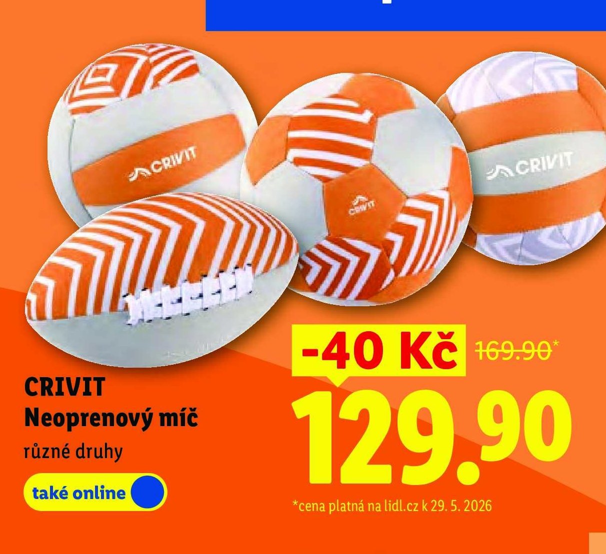 CRIVIT Neoprenový míč