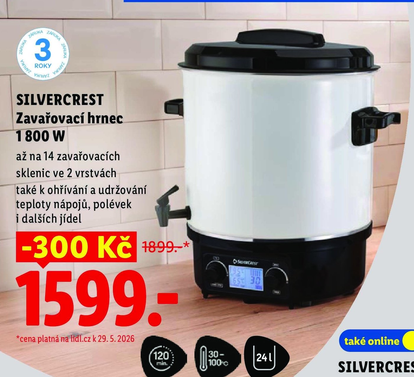 SILVERCREST Zavařovací hrnec 1 800 W