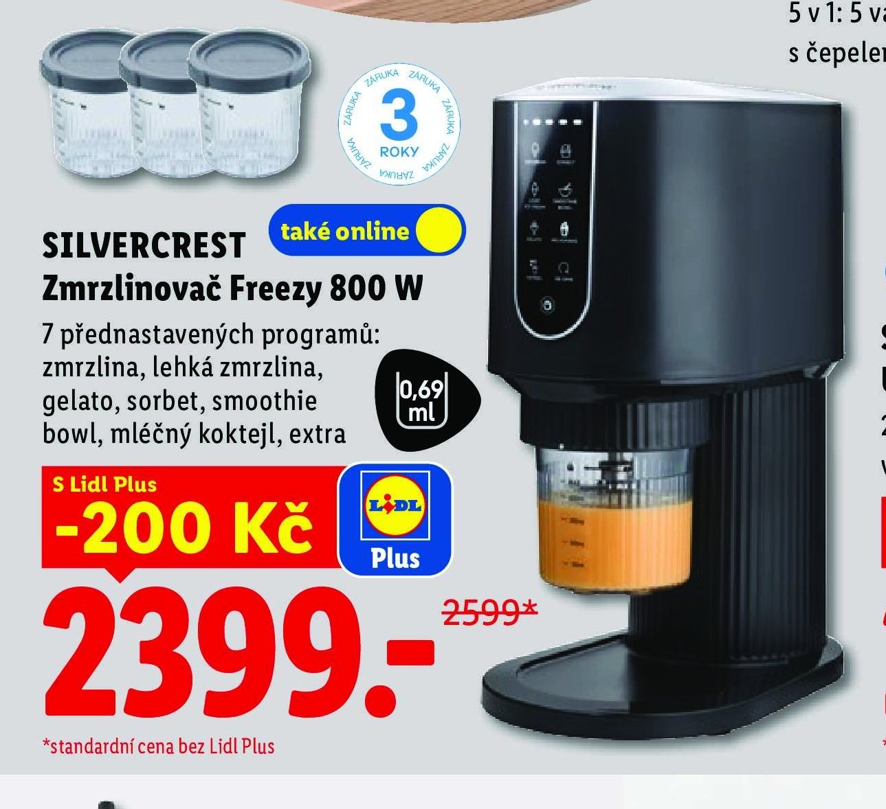 SILVERCREST Zmrzlinovač Freezy 800 W
