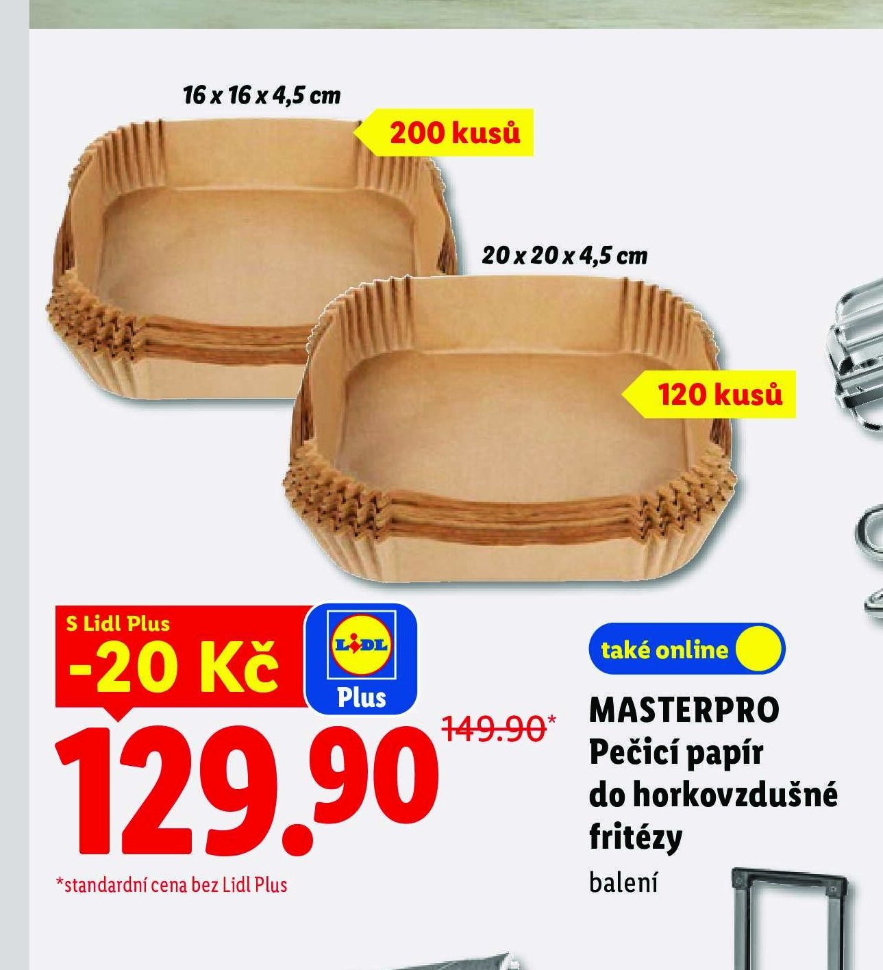 MASTERPRO Pečicí papír do horkovzdušné fritézy