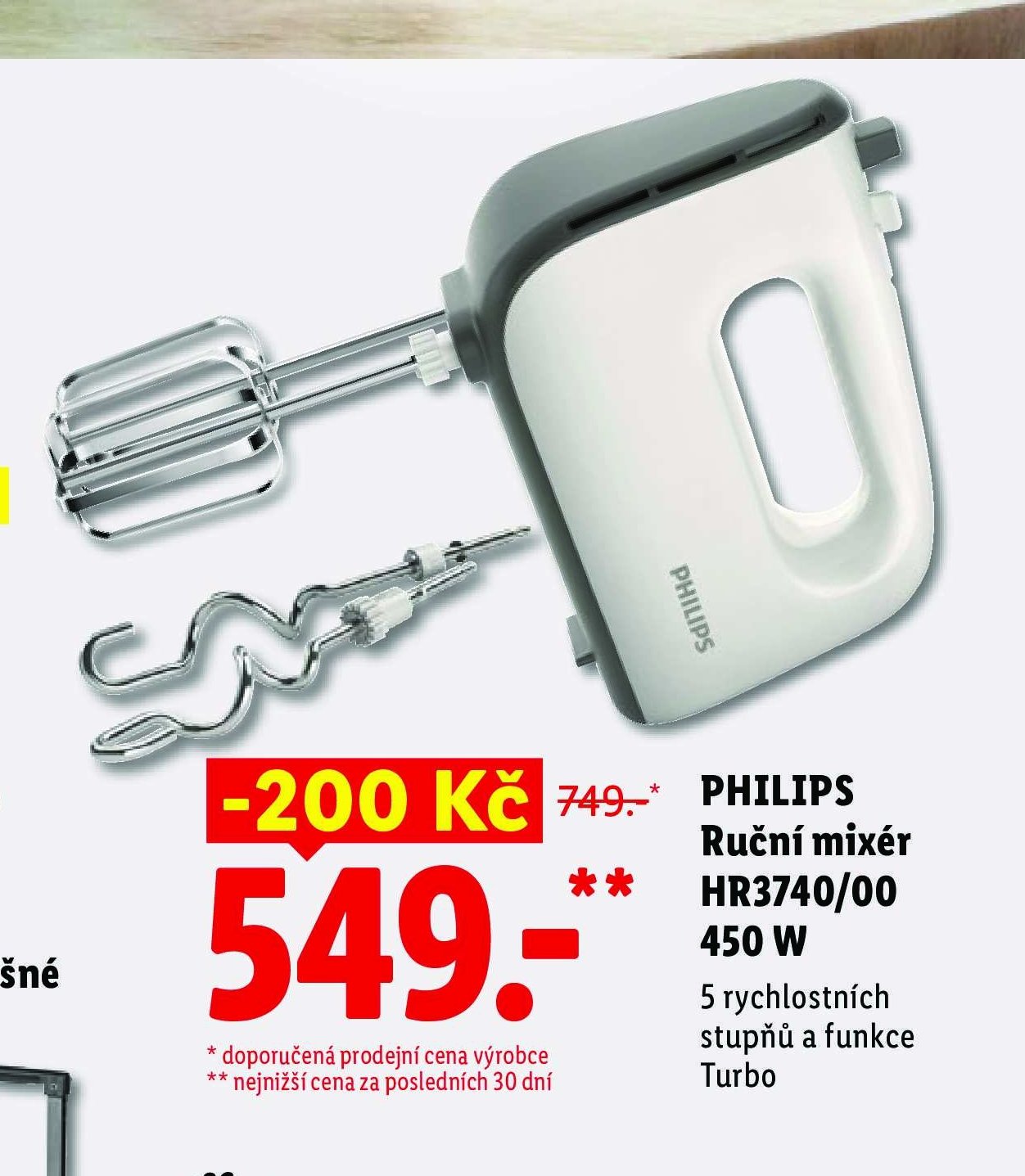 PHILIPS Ruční mixér HR3740/00