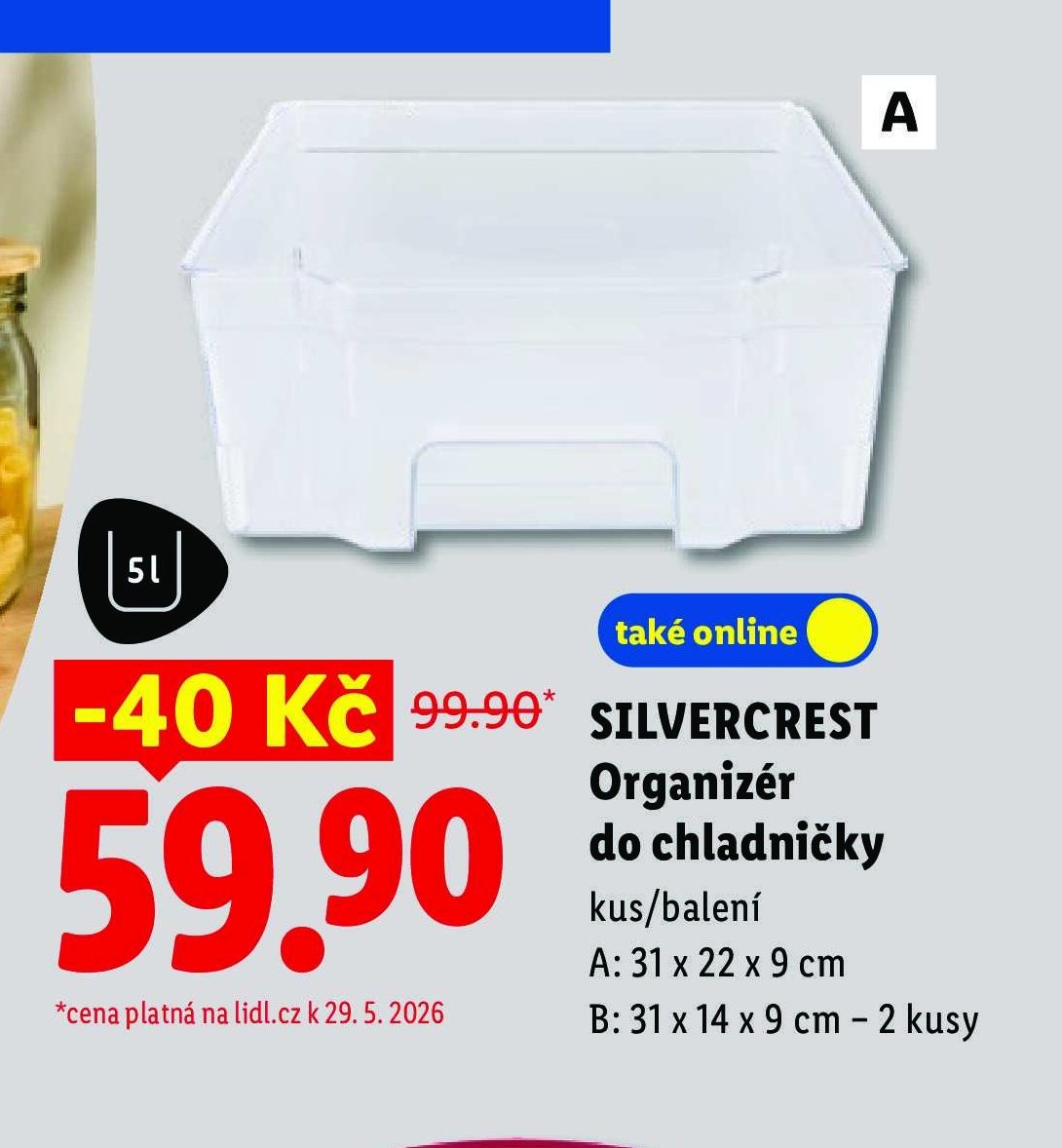 SILVERCREST Organizér do chladničky
