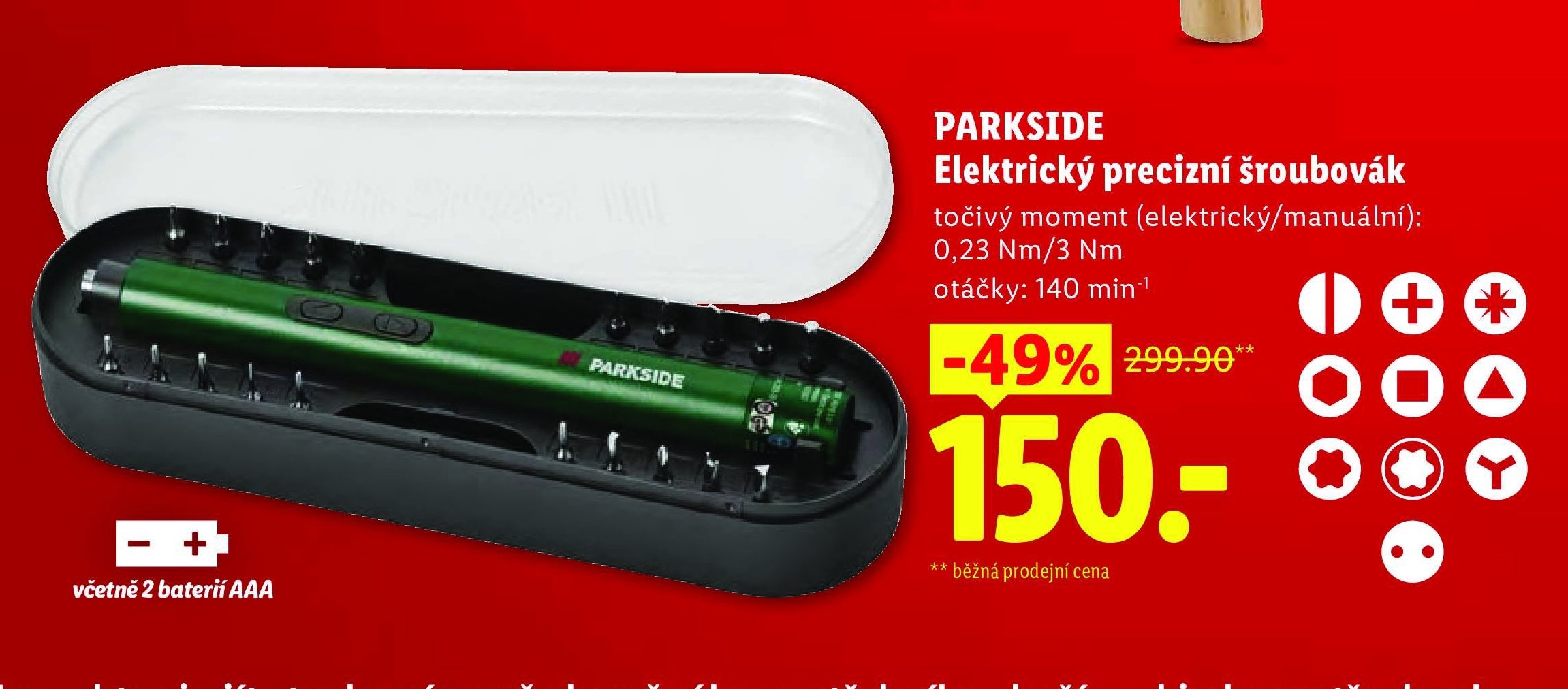 PARKSIDE Elektrický precizní šroubovák