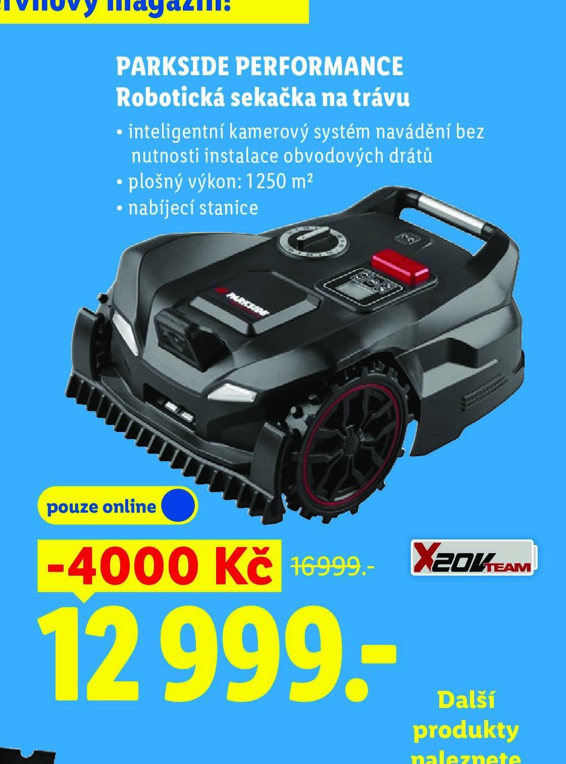 PARKSIDE PERFORMANCE Robotická sekačka na trávu